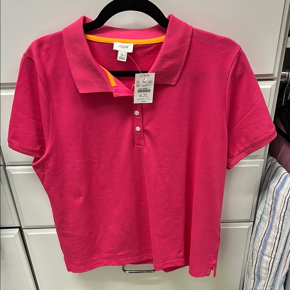J. Crew Women's Pink Polo Shirt